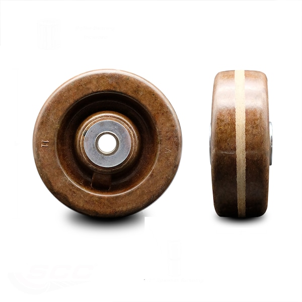 SCC - 5" High Temp Phenolic Wheel Only w/Roller Bearing- 1/2" Bore-1000 lbs Cpty